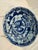 A pair of antique, white porcelain plates with blue hand painted decoration. The pair are in the Qing Dynasty style but it...