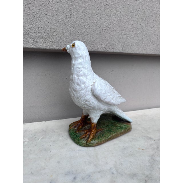 French Country Terracotta Majolica Pigeon Bavent Normandy For Sale - Image 3 of 8