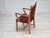 Danish Armchair in Red Wool and Oak, 1970s For Sale - Image 15 of 18