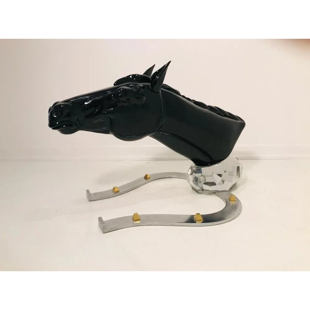 Horse Sculpture in Glass by Pino Signoretto For Sale - Image 6 of 10