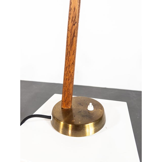 Gold Mid-Century Modern Scandinavian Table Lamp from Falkenbergs Belysning, 1950s For Sale - Image 8 of 12
