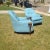 Mid-Century Modern Mid Century Modern Baby Blue Lounge Chairs - Pair For Sale - Image 3 of 7