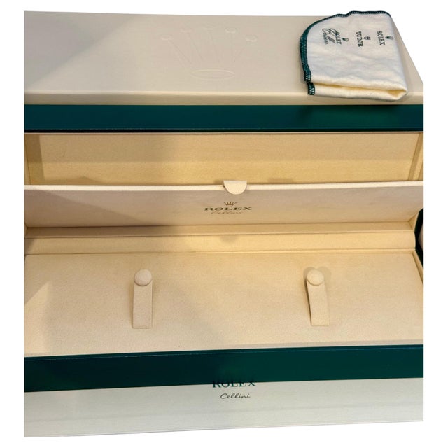 Rolex Watch Box, New Creme Empty Acs. ROLEX watch case box CELLINI Brand New For Sale - Image 17 of 18