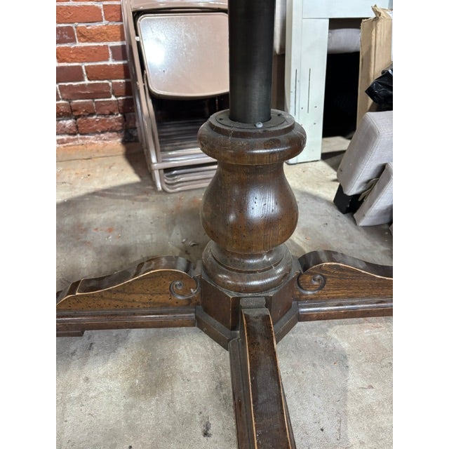 Early 20th Century Adjustable Height Oak Table For Sale - Image 4 of 6