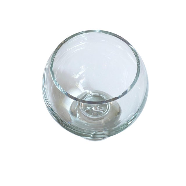 1980s 1980s Post-Modern Studio Nova Art Glass Vase: Double Bubble Design For Sale - Image 5 of 6