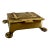 Vintage English Brass Stamp Box For Sale