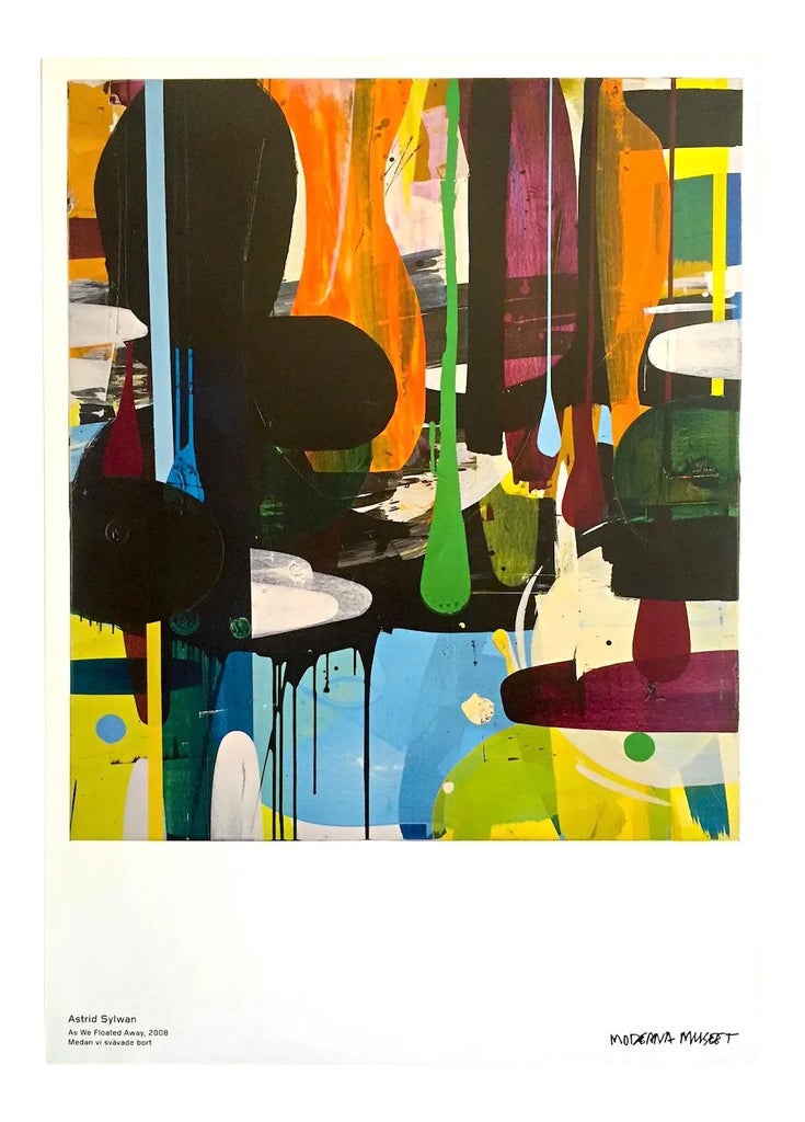 ポスター Astrid Sylwan アートプリント 2008年 スウェーデン Astrid Sylwan Abstract Lithograph Print Sweden Museum Poster 