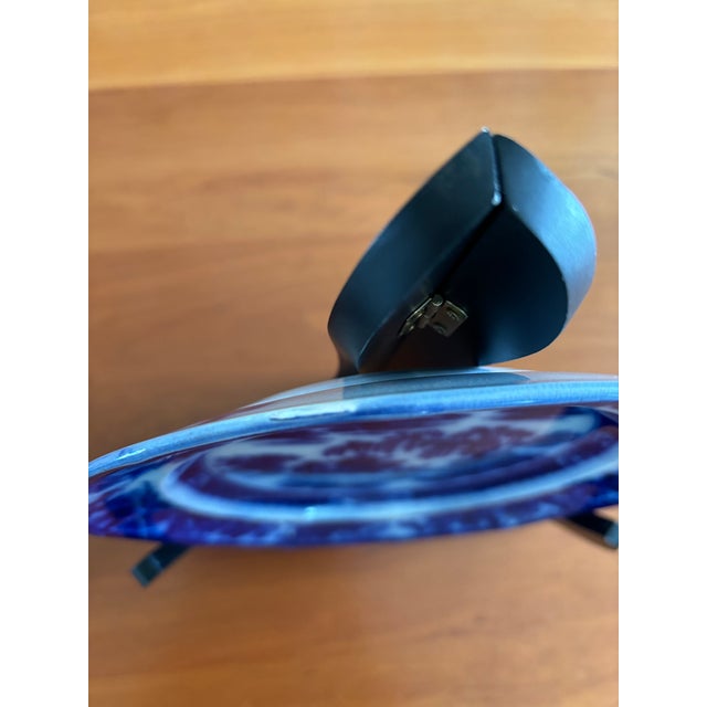 Asian Antique 1830’s Podmore & Walker Manila Flow Blue Plates- Set of 4 For Sale - Image 3 of 8