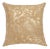 Beige & Gold 22" Pillow For Sale