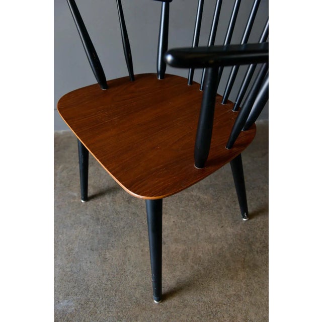 Danish Spindle Back Arm Chair by Thomas Harlev for Farstrup, 1960 For Sale - Image 11 of 12