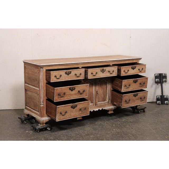 French French 6.25 Ft Long Oak Sideboard, 19th C. For Sale - Image 3 of 12