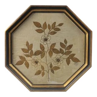 Embroidery with Plant Motif For Sale