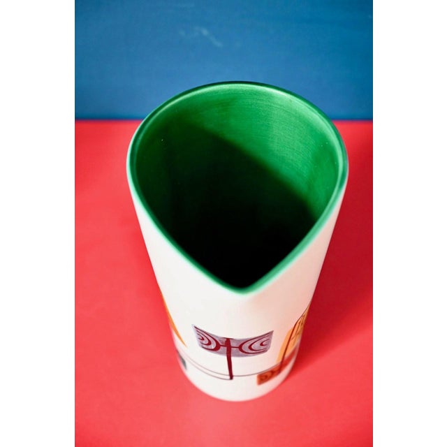 Glazed Ceramic Pitcher with Abstract Decoration by Fernand Elchinger, 1950s For Sale - Image 6 of 8