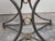 Metal French Mid-Century Steel and Bronze Console Table with White Veined Marble Top For Sale - Image 7 of 12