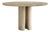 Roman Dining Table II in Bianco Alabastrino Travertine by Paloma Editions For Sale