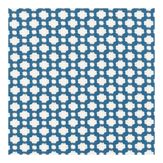 Sample - Schumacher X Celerie Kemble Betwixt Fabric in Water/Natural For Sale
