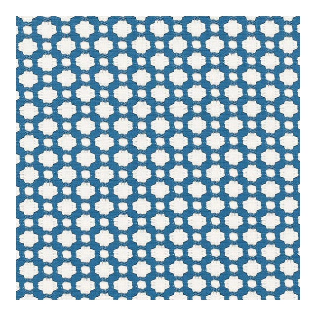 Sample - Schumacher X Celerie Kemble Betwixt Fabric in Water/Natural For Sale