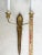 Vintage Neoclassical Style Solid Brass Wall Sconce Two Light Arm For Sale In Pittsburgh - Image 6 of 6