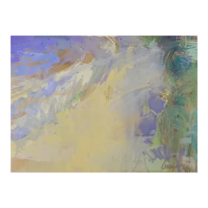 Vintage Mid Century John Guerin Abstract Landscape Painting
