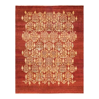 Eclectic, One-of-a-Kind Hand-Knotted Area Rug - Red, 8' 0" x 10' 4" For Sale