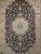 Late 20th Century Vintage Persian Nain Habibian Rug, Handwoven Floral Pattern With Silk Highlights, Navy & Blue. 5’ X 8’ For Sale - Image 5 of 12