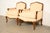 Baker Furniture French Provincial Louis XV Carved Fruitwood Bergère Chairs, Pair For Sale - Image 14 of 14