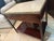 Mahogany End Table With Marble Top and Brass Gallery Rail For Sale - Image 10 of 15