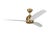 Transitional Visual Comfort Fan Avila 54" LED Ceiling Fan in Satin Brass and Matte White For Sale - Image 3 of 6