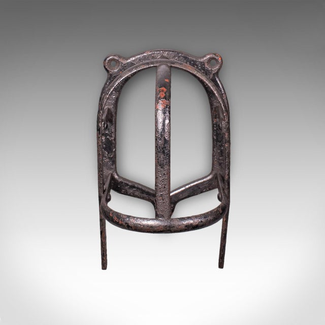 Set of 4 Antique Crop Hanging Racks, English, Iron, Hooks, Equestrian, Victorian For Sale - Image 6 of 12