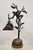 Late 20th Century Maitland Smith Figural Bronze Monkey Desk Table Lamp Adjustable Pen Shell Shade For Sale - Image 4 of 12