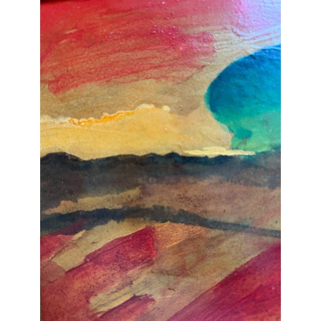 "Crossroads," Abstract Expressionist Landscape by Leon Saulter, 1963 For Sale - Image 4 of 8