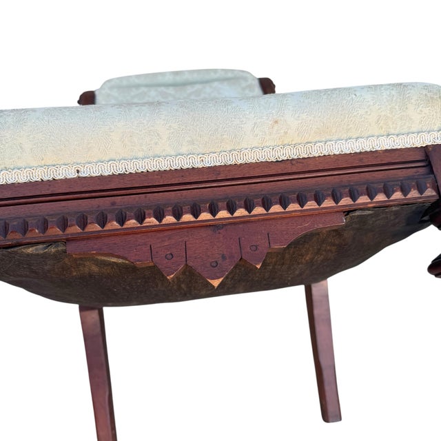 Eastlake Parlor Chair With Burled Detail For Sale In Columbia, SC - Image 6 of 12