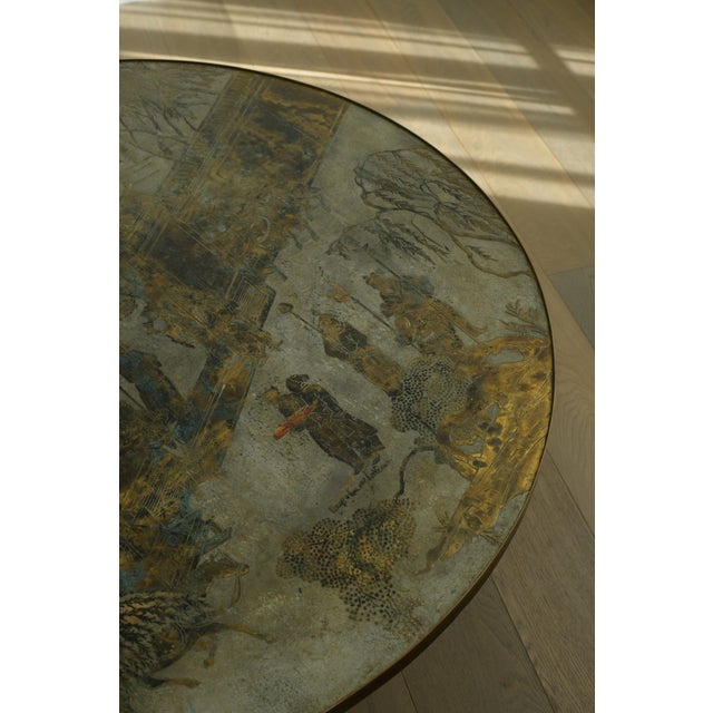 Mid-Century Modern Chan Coffee Table by Laverne, Brass & Pewter, 1965 For Sale In Los Angeles - Image 6 of 13
