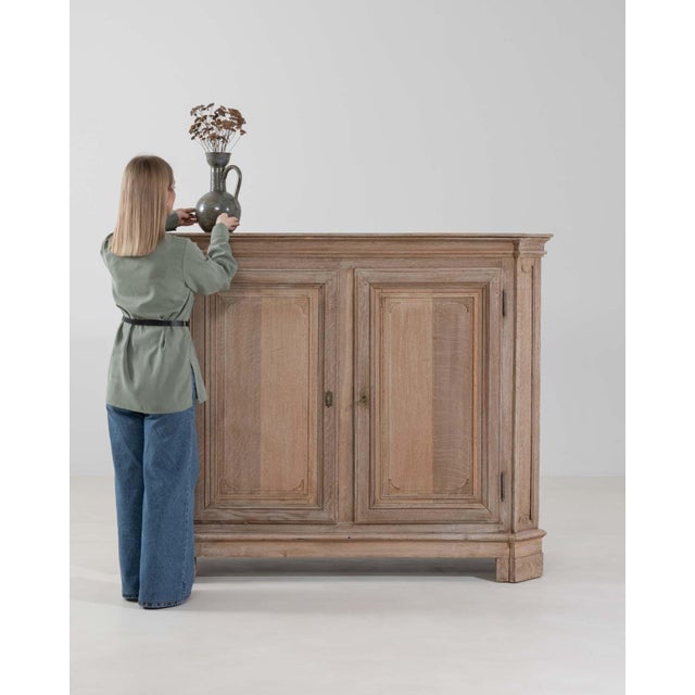 Antique White 19th Century France Antique White Wood Storage Cabinets & Cupboards For Sale - Image 8 of 11