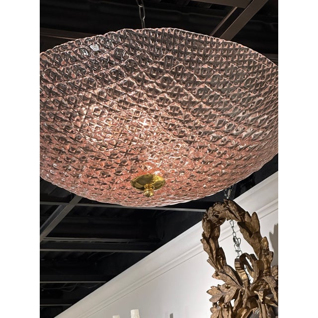 Modern Murano Flush Mount For Sale - Image 3 of 7