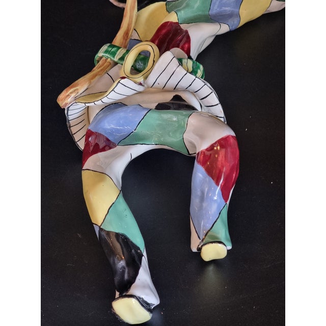 Polychrome Ceramic Wall Sconces by Orosa, 1950s, Set of 2 For Sale - Image 14 of 16