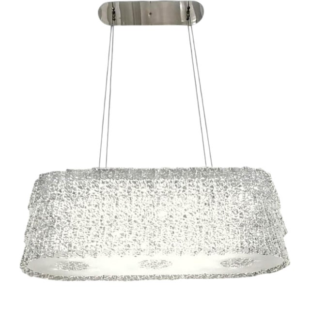 Collection Regina Di Ghiaccio Chandelier in Metal and Crystal by Jago For Sale