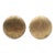 Pair of Classic Vintage 1.062 In. Plain Brass Cabinet Drawer Knobs For Sale