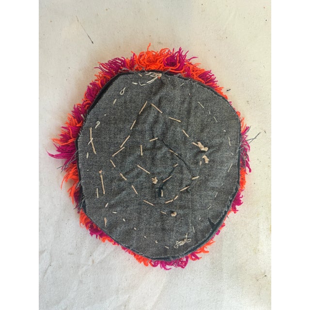 Late 20th Century Beaded Afghan Dress Flower Applique For Sale In Chicago - Image 6 of 6