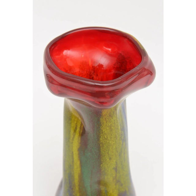 Vintage Murano Dino Martens Glass Vase or Vessel MId-Century Modern For Sale - Image 4 of 8