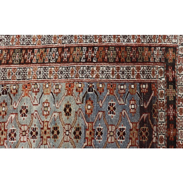 Antique Persian Kurdish Gallery Rug With Allover Geometric Design 5'1 X 10'6 For Sale - Image 4 of 15