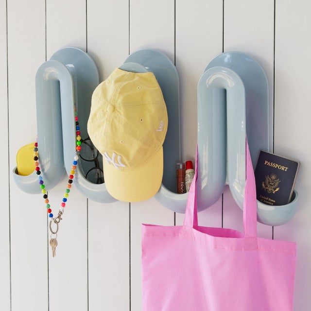 Plastic Heller Swell Wall Catchall Catch-All Organizer Anna Dawson Coat Rack Hellerware For Sale - Image 7 of 8