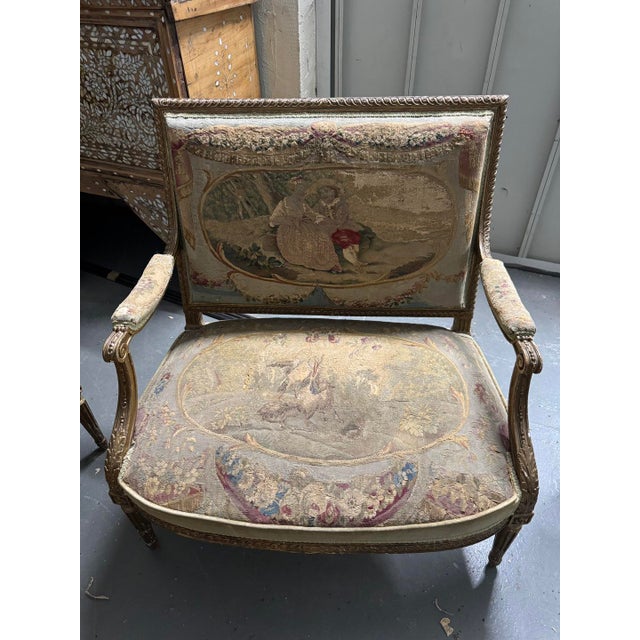 Set of Two 18c. Louis XVI Chairs For Sale - Image 4 of 8
