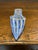 Mid 20th Century Mid-20th Century Italian Murano Glass Slipper With Blue and White Zanfirico Ribbon Filigree For Sale - Image 5 of 11