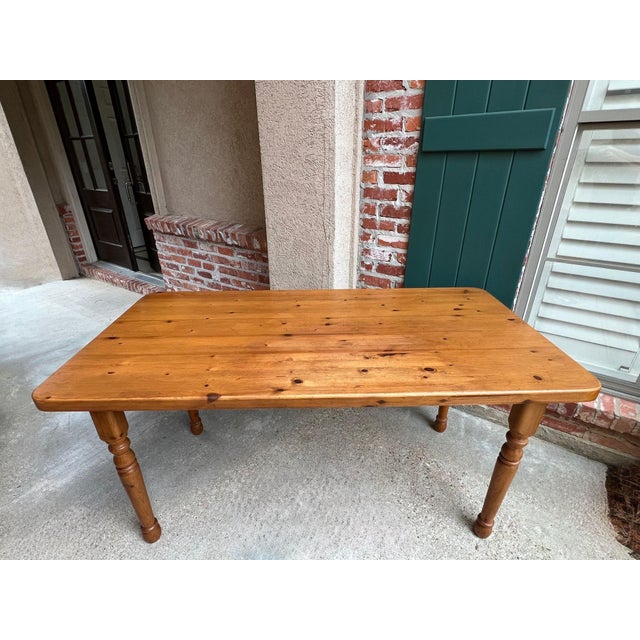 Vintage English Pine Farmhouse Dining Table Country Kitchen Island. Direct from England, a beautiful English pine...