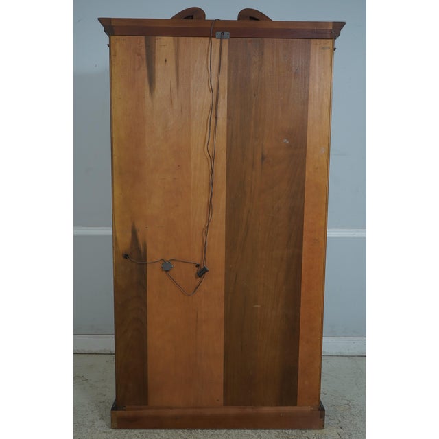 Henredon Chippendale Mahogany 2 Door Curio Display Cabinet For Sale - Image 14 of 14