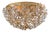 Regina Andrew Cheshire Flush Mount in Gold Leaf For Sale
