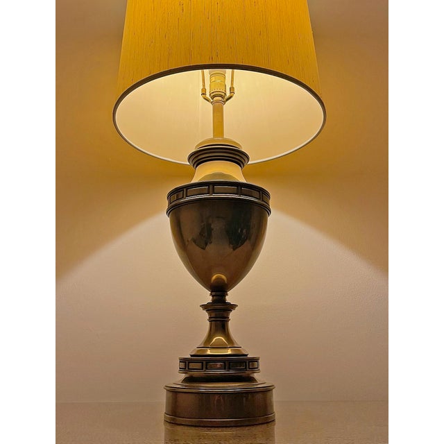 Elevated and timeless, this vintage Stiffel table lamp embodies classic American luxury craftsmanship with a refined...