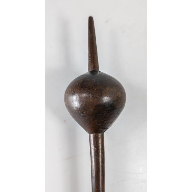 Wood 19th or 20th Century South African Carved Wood Knobkerrie Club, Zulu Peoples For Sale - Image 7 of 14
