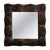 Vintage Hand-Carved Spiral Motif Wood Wall Mirror, 1970s For Sale - Image 4 of 4